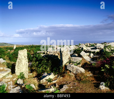 Castello di Chun Morvah Penwith Moor Cornovaglia Inghilterra anni '1990 circa 1995 Regno Unito HOMER SYKES Foto Stock