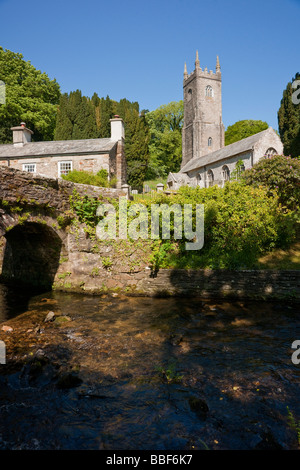 Altarnun chiesa in primavera, Cornwall Foto Stock