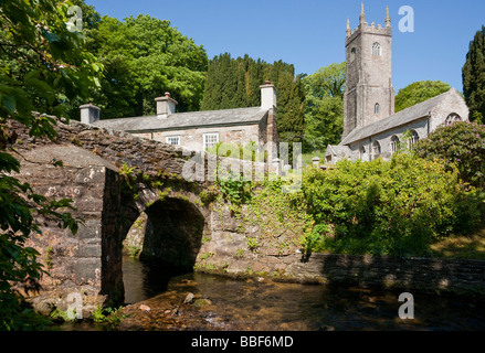 Altarnun chiesa in primavera, Cornwall Foto Stock