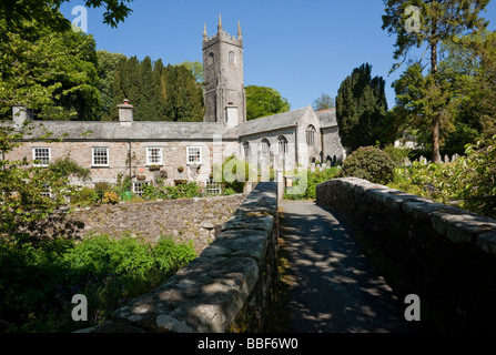 Altarnun chiesa in primavera, Cornwall Foto Stock