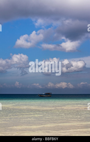 Scena di spiaggia da Zanzibar Foto Stock