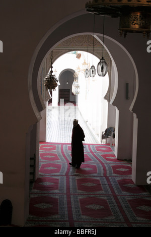 Africa, Nord Africa, Marocco, Fes, Fès el Bali, la Città Vecchia, la piazza Seffarine, Kairaouine biblioteca, la Moschea di Kairaouine, Università Foto Stock