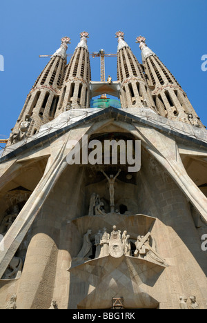 Sagrada familiarità, Barcellona Spagna Foto Stock
