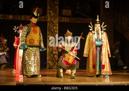 Local popolo mongolo da Ulaan Baatar (Ulan Bator), Mongolia Foto Stock