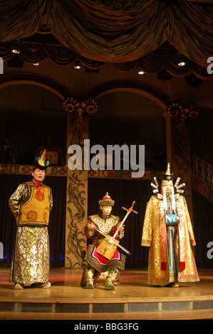 Local popolo mongolo da Ulaan Baatar (Ulan Bator), Mongolia Foto Stock