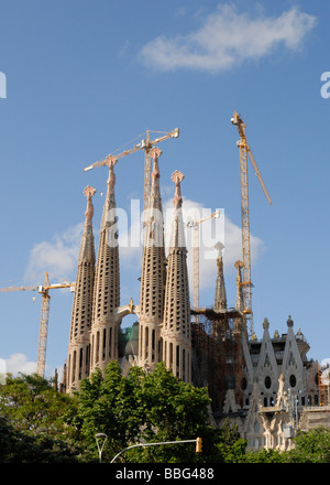Sagrada familiarità, Barcellona Spagna Foto Stock