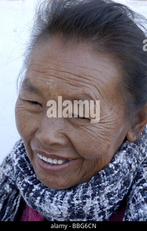 Local popolo mongolo da Ulaan Baatar (Ulan Bator), Mongolia Foto Stock