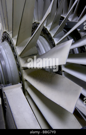 Motore a getto delle pale della ventola Foto Stock