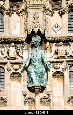 La Chiesa di Cristo, porta alla Cattedrale di Canterbury, Kent, Regno Unito Foto Stock