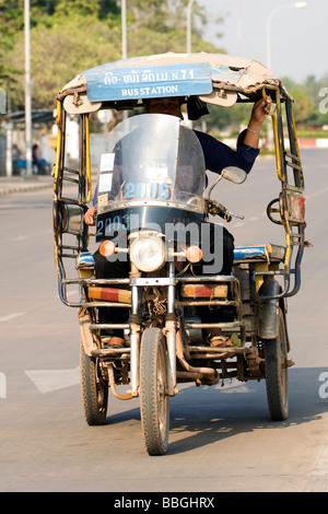 Tuk-tuk, auto rickshaw, Laos, Vientiane Foto Stock