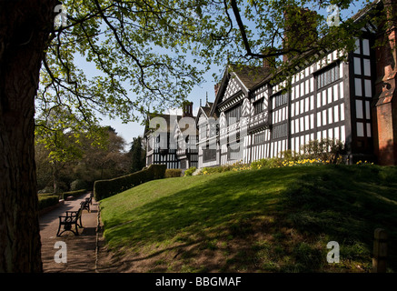 Bramall Hall. Bramhall, Stockport, Greater Manchester, Regno Unito. Foto Stock