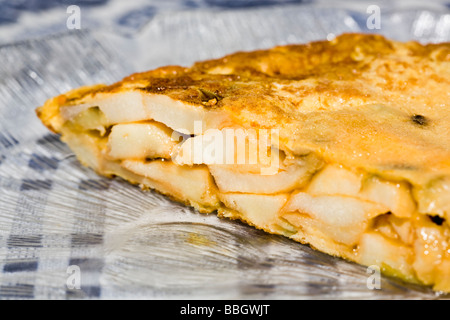 Frittata spagnola close up Foto Stock