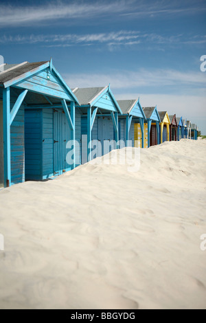 Cabine sulla spiaggia, West Wittering West Sussex England Regno Unito Foto Stock