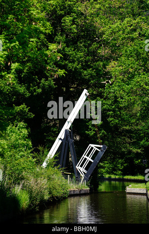 Ponte idraulico oltre il canale di Llangollen Foto Stock