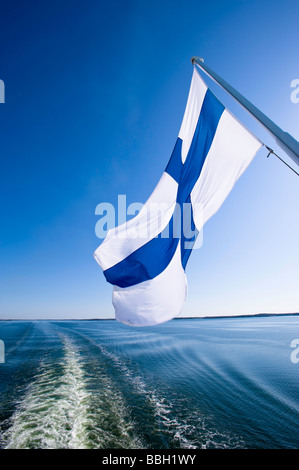 Traghetti passeggeri lasciando Turku per Isole Aland in Finlandia Foto Stock