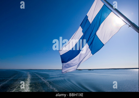 Traghetti passeggeri lasciando Turku per Isole Aland in Finlandia Foto Stock