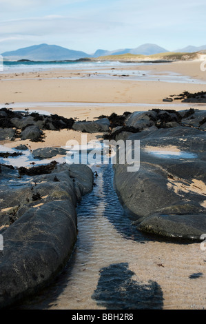 Traigh Lar beach, Sud Harris, Ebridi Esterne, Scozia Foto Stock