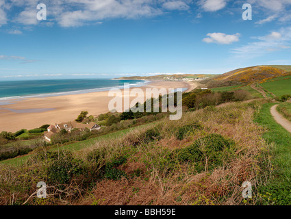 Woolacombe Bay, North Devon, Inghilterra Foto Stock