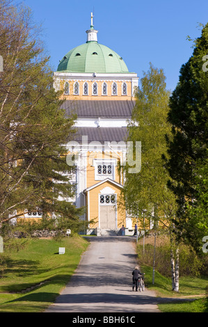 Chiesa di legno Kerimaki in Finlandia Foto Stock