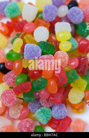 Orsi gommoso gocce di gomma Jelly Beans Candy la vendita negli Stati Uniti è rimasta forte nonostante un attraverso la scheda aumento del prezzo o Foto Stock