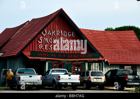 Un lato strada ristorante in Texas Hill Country, STATI UNITI D'AMERICA. Foto Stock