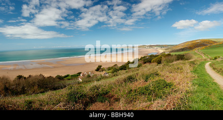 Woolacombe Bay, North Devon, Inghilterra Foto Stock