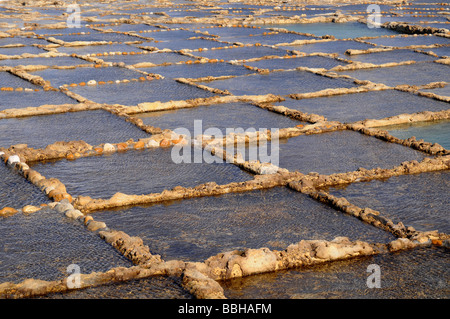 Sale stagni di evaporazione Foto Stock