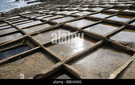 Sale stagni di evaporazione Foto Stock