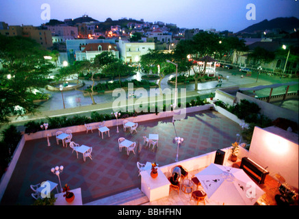 Mindelo è la città principale dell'isola di Sao Vicente Capo Verde Isole gran parte della vita culturale della città ruota intorno a Foto Stock