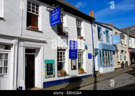 Rick Stein's cafe e un negozio, Padstow, Cornwall, Gran Bretagna, Regno Unito Foto Stock