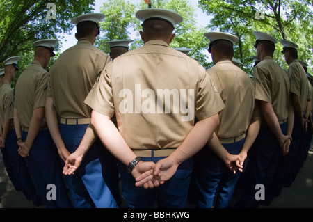 Il Memorial Day Parade nell'Inwood quartiere di New York Foto Stock