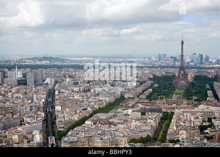 Questa è una vista in elevazione di Parigi Francia Foto Stock