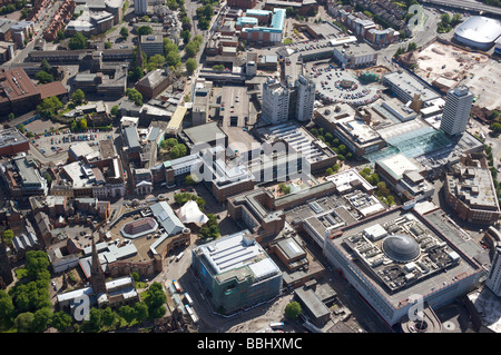 Vista aerea di Coventry City Centre Foto Stock