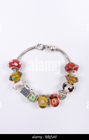 Fake pandora fascino e bracciale charms Foto Stock