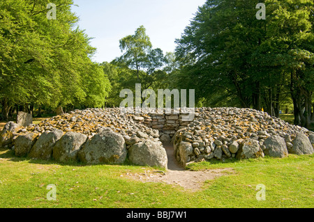 Clava Cairns a Balnuaran vicino a Inverness Highland Regione Scozia UK Foto Stock