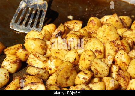 Patate in padella Foto Stock