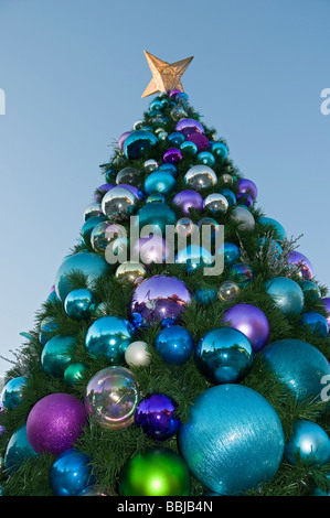 Gigante esterna albero di Natale ad alta Springs Florida Foto Stock
