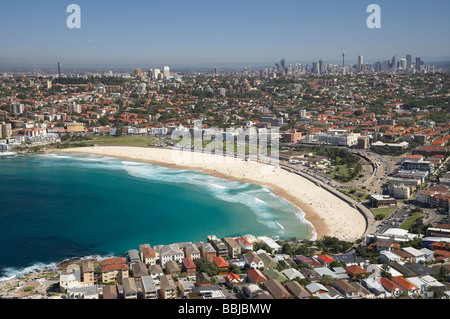 La spiaggia di Bondi Sydney New South Wales AUSTRALIA antenna Foto Stock