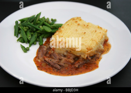 Lenta agnello brasato torta Foto Stock