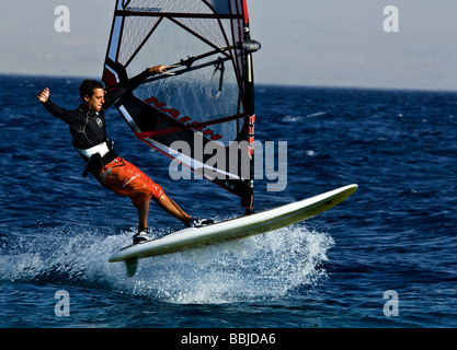 Radical Free Style Windsurf a Eilat 001 Foto Stock