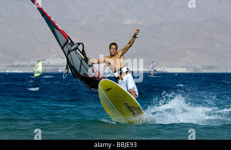 Radical Free Style Windsurf a Eilat 012 Foto Stock