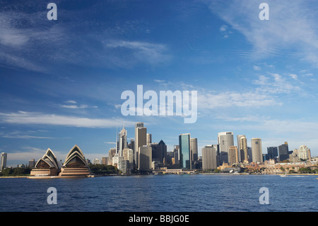 Sydney Opera House e il CBD Sydney New South Wales AUSTRALIA Foto Stock