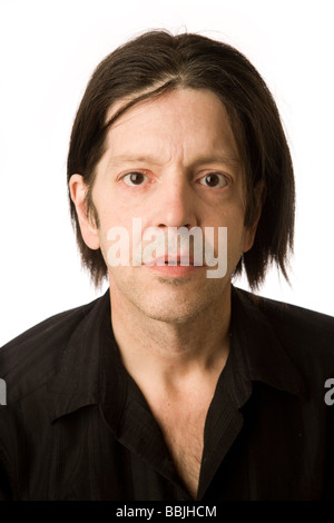 Il musicista di fine anni Grant Hart, 1961-2017, precedentemente del gruppo musicale musicale indy Husker Du. Ritratto realizzato nel 2009. Foto Stock