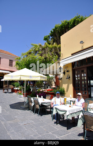 Sokratous Street, Città Vecchia, la città di Rodi, rodi, Dodecanneso, Grecia Foto Stock