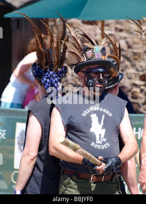 Confine Grimspound Morris ballerini di Dartmoor Foto Stock