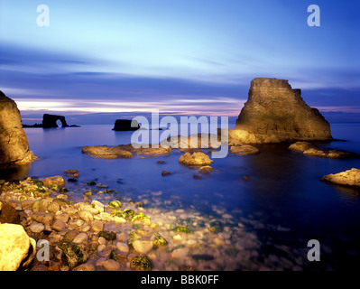 Guardando attraverso il Wherry vicino a Marsden Bay lungo la South Tyneside litorale Foto Stock