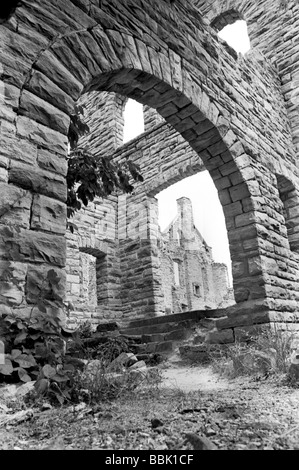 Bruciato il vecchio castello, nel Ozarks nel Missouri. Foto Stock