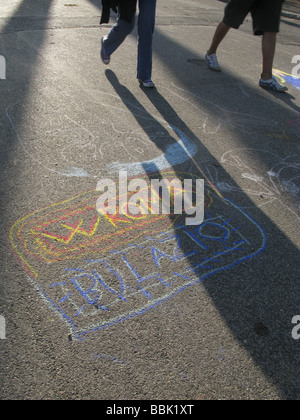 Roma e il Lazio graffiti su strada di roma italia Foto Stock