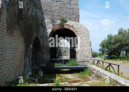 Ingresso di Barco Borghese sito archeologico di Monte Porzio Catone (Roma, Italia). Foto Stock