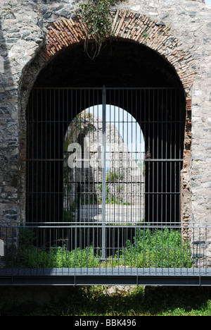 Ingresso di Barco Borghese sito archeologico di Monte Porzio Catone (Roma, Italia). Foto Stock